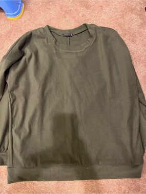Staccato Olive Green Crewneck Top Pullover